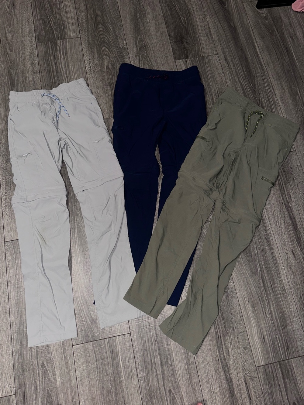 Eddie Bauer Boy’s Convertible Cargo Pants + Shorts 2 in 1 Bundle Size L (14/16)